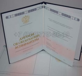 Диплом Аспирантуры 2019г в Пскове